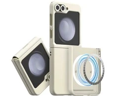 Dėklas Araree Aero Flex M MagSafe do Samsung Galaxy Z Flip6 / Z Flip7 FE kreminė