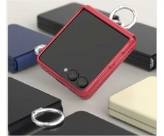 Dėklas Araree Aero Flex R East-Grip Ring do Samsung Galaxy Z Flip7 rožinė