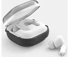 Araree pupelių dėklas, skirtas „Samsung Galaxy Buds 4“ / „Buds 4 Pro“, juodas