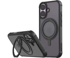 Dėklas Araree Duple M Stand MagSafe do iPhone 17 juoda
