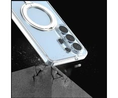 Araree dvigubas M stovas „MagSafe“ dėklas, skirtas „Samsung Galaxy S26 Ultra“, permatomas