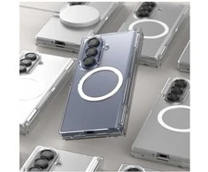 Dėklas Araree Nukin 360 M MagSafe Qi2 do Samsung Galaxy Z Fold7 permatomas