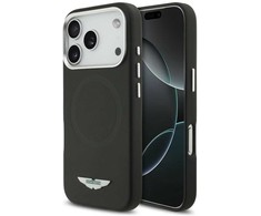 Dėklas Aston Martin HC FW Logo MagSafe Apple iPhone 17 Pro juodos spalvos