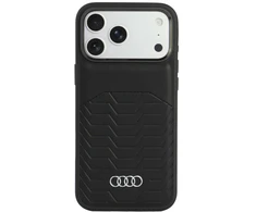 Dėklas Audi GT Synthetic Leather MagSafe do iPhone 18 Pro Max / 17 Pro Max juoda