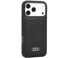 Dėklas Audi GT Synthetic Leather MagSafe do iPhone 18 Pro Max / 17 Pro Max juoda