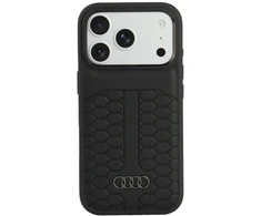 Dėklas Audi Odinis dėklas MagSafe do iPhone 18 Pro / 17 Pro juoda