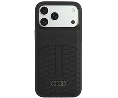 Dėklas Audi Odinis dėklas MagSafe do iPhone 18 Pro Max / 17 Pro Max juoda