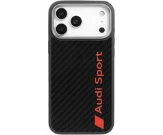 Dėklas Audi R8 Carbon Fiber MagSafe skirtas Apple iPhone 17 Pro Max juodos spalvos