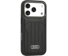 Dėklas Audi Synthetic Odinis dėklas MagSafe do iPhone 18 Pro / 17 Pro juoda