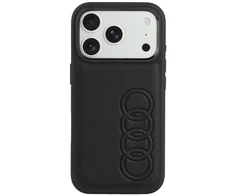 Dėklas Audi TT Synthetic Leather MagSafe do iPhone 18 Pro / 17 Pro juoda