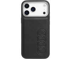Dėklas Audi TT Synthetic Leather MagSafe skirtas Apple iPhone 17 Pro Max juodos spalvos