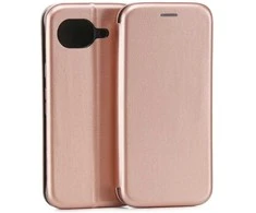 Dėklas Beline Book Magnetic do Google Pixel 10A rožinė-auksinė