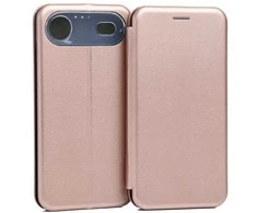 Dėklas Beline Book Magnetic skirtas Apple iPhone 17 Air rožinio aukso spalvos