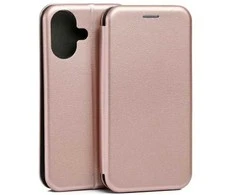 Dėklas Beline Book Magnetic skirtas Apple iPhone 17 rožinio aukso spalvos