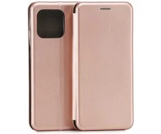 Dėklas Beline Book Magnetic do MOTO EDGE 70 5G / X70 air 5G rožinė-auksinė