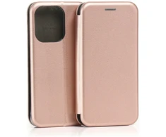 Dėklas Beline Book Magnetic do Oppo Reno 15 Pro rožinė-auksinė