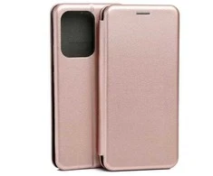 Dėklas Beline Book Magnetic skirtas Poco M7 Pro rožinio aukso spalvos