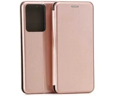 Dėklas Beline Book Magnetic do Realme 14T rožinė-auksinė