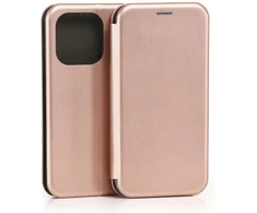 Dėklas Beline Book Magnetic do Realme 16 Pro rožinė-auksinė