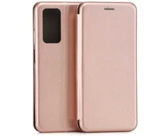 Dėklas Beline Book Magnetic do Xiaomi 10T/10T PRO rožinė-auksinė