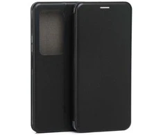 Beline magnetinis knyginis dėklas, skirtas „Xiaomi Redmi 15 4G“, juodas