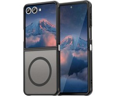 Dėklas Beline MagSafe Samsung Galaxy Z Flip7 juodos spalvos