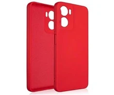 Beline silikoninis Moto G05 dėklas telefonui raudonos spalvos