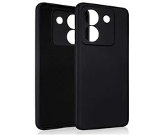 Dėklas Beline Silicone skirtas Poco M7 Pro juodos spalvos