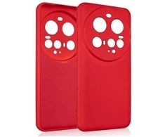 Dėklas Beline Silicone skirtas Xiaomi 15 Ultra raudonos spalvos