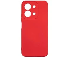 Beline silikoninis „Redmi 15C“ dėklas, raudonas