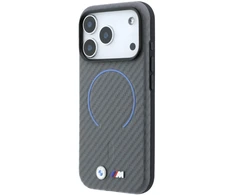 Dėklas BMW M Carbon Printed Ringl MagSafe do iPhone 18 Pro Max / 17 Pro Max antracito