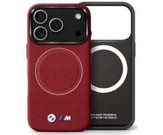 Dėklas BMW M FW Metal Logo MagSafe - Case Apple iPhone 17 Pro red