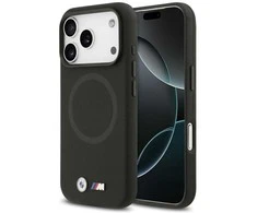 BMW M FW Metal Logo MagSafe dėklas skirtas Apple iPhone 17 Pro Max juodos spalvos