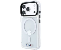 Dėklas BMW M IML Glossy Metal Logo &amp; Trims MagSafe Case for iPhone 17 Pro / 18 Pro - Transparent
