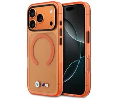 Dėklas BMW M IML Metal Logos MagSafe Case for iPhone 17 Pro - Pro Oranžinis