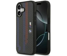 Dėklas BMW M Kevlar Lines &amp; Logo MagSafe skirtas Apple iPhone 17 juodos spalvos