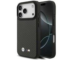 BMW M Kevlar Matt MagSafe dėklas skirtas Apple iPhone 17 Pro juodos spalvos