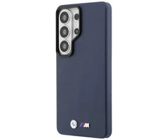 Dėklas BMW M Metal Logo MagSafe do Samsung Galaxy S26 Ultra tamsiai mėlyna