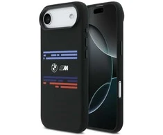 BMW M Silicon Horizontal Line MagSafe Dėklas skirtas Apple iPhone Air juodos spalvos