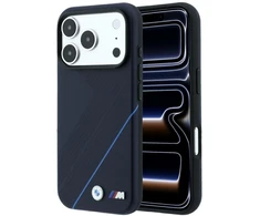 BMW M Tire Track Mėlyna linija MagSafe dėklas, skirtas iPhone 17 Pro Max / 18 Pro Max – tamsiai mėlyna