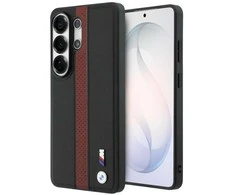BMW perforuotas dryžuotas „MagSafe“ dėklas, skirtas „Samsung Galaxy S26 Ultra“, raudonas