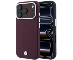 Dėklas BMW Sign Centered Deboss MagSafe Case for iPhone 17 Pro / 18 Pro - Burgundy