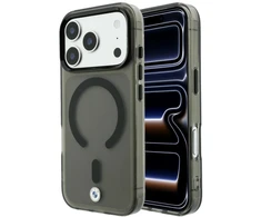 BMW M IML šerkšnoto metalo logotipo ir apdailos MagSafe dėklas iPhone 18 Pro / 17 Pro - Juodas