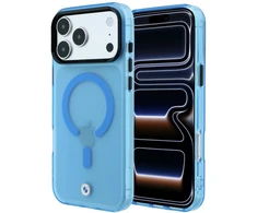 Dėklas BMW Sign Frosted IML &amp; Metal Logo MagSafe Case for iPhone 18 Pro / 17 Pro - Mėlyna