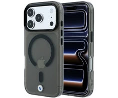 Dėklas BMW Sign Frosted IML &amp; Metal Logo MagSafe Case, skirta iPhone 17 Pro / 18 Pro – Juoda