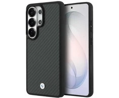 Dėklas BMW Sign Magnetic Carbon Fiber MagSafe do Samsung Galaxy S26 Ultra juoda