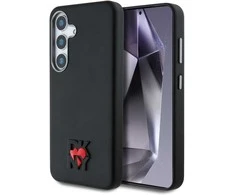 DKNY Leather Heart of NY Samsung Galaxy S25 dėklas telefonui juodos spalvos