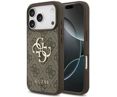 Dėklas Guess 4G Big Logo skirtas Apple iPhone 17 Pro rudos spalvos