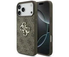 Dėklas Guess 4G Big Logo skirtas Apple iPhone 17 Pro Max rudos spalvos