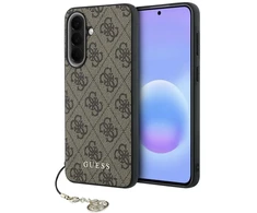 Guess 4G Charm dėklas skirtas Samsung Galaxy A57 rudos spalvos